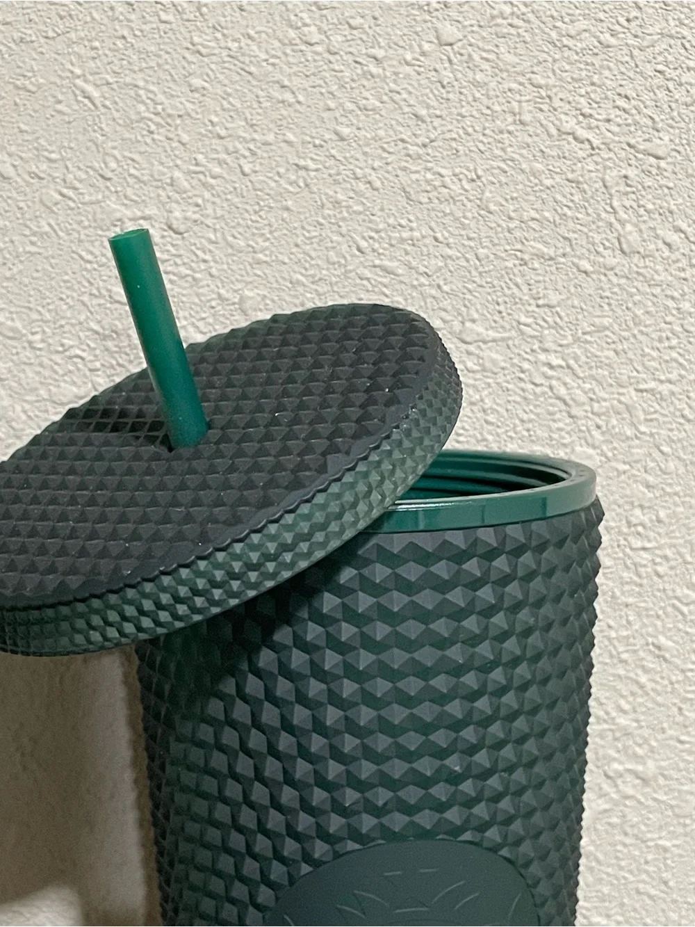 Starbucks Matte Forest Green Textured Tumbler with Straw
